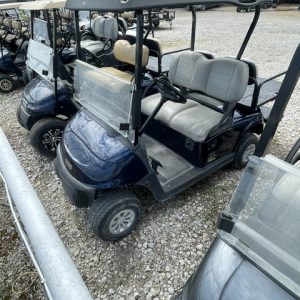 INSTOCK 5/11/2026 2020 4 SEATER DARK BLUE EZGO ELITE FACTORY EZGO LITHIUM BATTERY GOLF CAR W/ FACTORY BATTERY WARRANTY GOOD TILL SUMMER 2028
