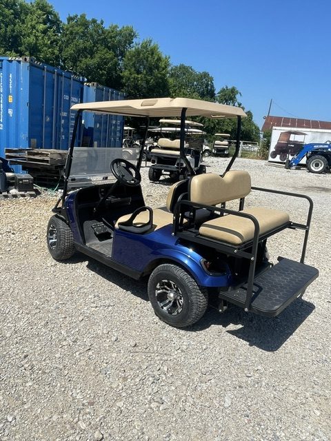 2022 ELECTRIC BLUE E-Z-GO TXT 48V NEW BODY,LARGER TIRES/WHEELS BRUSHGUARD & LED LIGHTS $5995 NEW BATTERIES INSTOCK 5/13/2026 - Image 4