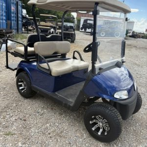 INSTOCK 7/13/26 EZGO ELECTRIC BLUE MADE IN USA RXV ELITE FACTORY LITHIUM BATTERY w/ NEW WHEELS & TIRES LED LIGHTS PLUS BATTERY warranty till 2031 $6500