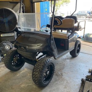 INSTOCK 9/29/25 4 SEATER 2019 CHARCOAL GRAY 4" LIFTED EZGO TXT ELITE FACTORY LITHIUM BATTERY FACTORY WARRANTY GOOD TILL SUMMER 2027
