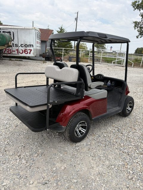 NSTOCK 9/8/26 INFERNO RED 2021 RXV ELITE FACTORY LITHIUM BATTERY & GAUGE W/ 3 YEAR WARRANTY LEFT ON BATTERY , NEW EZGO BODY, NEW EZGO FLOOR MATT, NEW FRONT BUMPER, NEW REAR FLIPSEAT FROM EZGO. NEW CUSTOM PREMIUM BUCKET TYPE FRONT SEAT WITH ARMRESTS, NEW LED LIGHT KIT, LARGER MAG WHEELS & TIRES. - Image 8