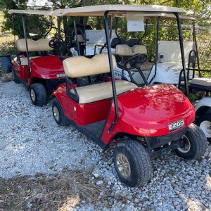INSTOCK 10/22/25 2021 E-Z-GO RED TXT 2 PASSENGER VERY GOOD CONDITION ,LOW HOURS W/ NEW US BATTERIES