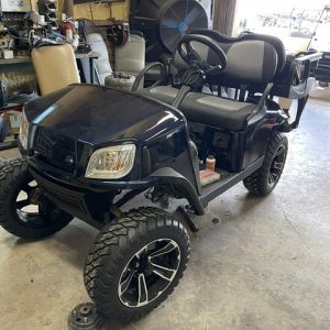 90% DONE DARK BLUE 2021 E-Z-GO TXT 48V SHOW ROOM EDITION LOADED OUT !! PATRIOT BLUE CART LOADED OUT NEW BATTERIES KICKER STEREO & CUSTOM SEATS W/ COOLER INSTOCK 5/22/2026