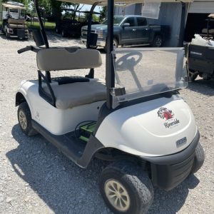 INSTOCK 5/14/26 A GROUP OF 5 EXTRA NICE WHITE 2023 EZGO RXV ELITES 2 SEATER WITH FACTORY SAMSUNG LITHIUM BATTERY / 5 YEAR FACT WARRANTY GOOD TILL SUMMER 2031