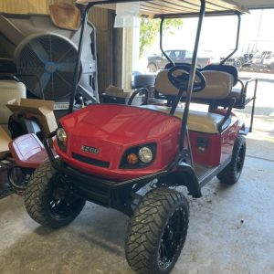 INSTOCK 5/11/26 2021 EZGO RED LIFTED TXT  48V S4 BODY W/ NEW  BATTERIES  23" TERRAIN TIRES  ALL EZGO PARTS WERE USED.