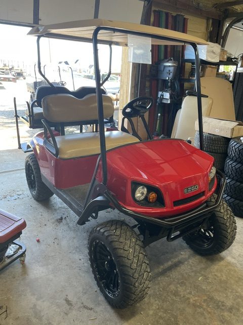 INSTOCK 5/11/26 2021 EZGO RED LIFTED TXT 48V S4 BODY W/ NEW BATTERIES 23" TERRAIN TIRES ALL EZGO PARTS WERE USED. - Image 5