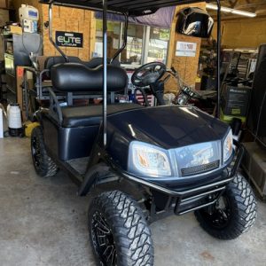 INSTOCK JULY 10 2026 2021 REFURBISHED STEEL BLUE EZGO TXT 48V MADE IN USA w/ NEW EVERYTHING SEATS, BODY ECT.. NEW BATTERIE
