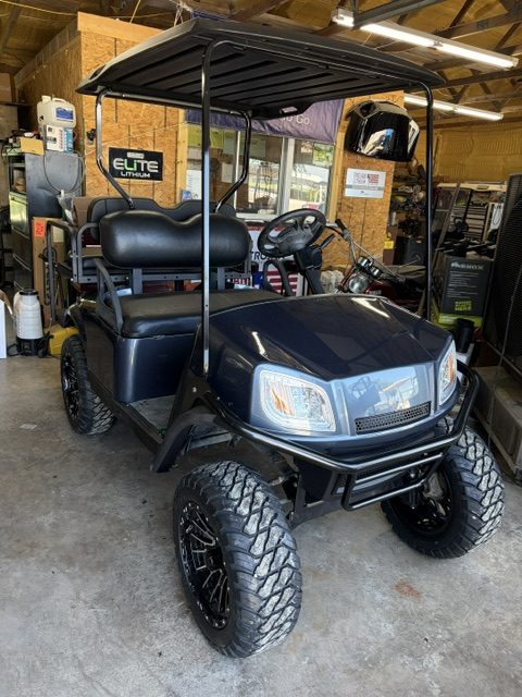 INSTOCK JULY 10 2026 2021 REFURBISHED STEEL BLUE EZGO TXT 48V MADE IN USA w/ NEW EVERYTHING SEATS, BODY ECT.. NEW BATTERIE