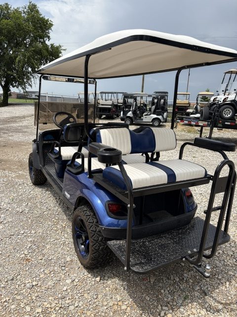 ONE OWNER MINT CONDITION 2018 L6 GAS EZGO GOLF CART 13.5 HP KAWASAKI MOTOR W/ PREMIUM WHEELS LIKE NEW / FRESH SERVICE JUST PERFORMED 1/2 THE COST OF NEW - Image 4