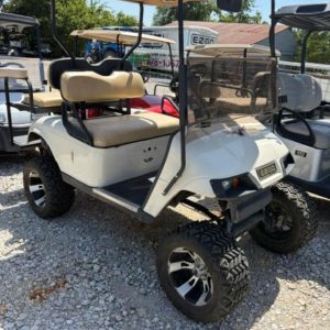 instock 9/8/26 2026 WHITE LIFTED 2007 EZGO PDS 36V GOLF CART NEW US BATTERIES, IT HAS FUNCTIONING LIGHTS & BATTERY GAUGE . RUNS/ DRIVES AS IT SHOULD !