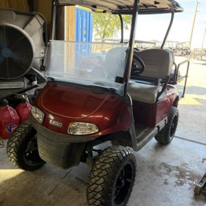 instock 10/21/26 2021 EZGO RXV ELITE LIFTED W/ FACTORY LITHIUM BATTERY WARRANTY TILL SUMMER 2029 , NEW EZGO LIFT KIT 14" WHEELS, 23' TERRAIN TIRES, NEW REAR BODY ,STEERING GEARBOX & FLIPSEAT ALL NEW FROM EZGO