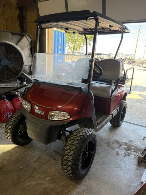instock 10/21/26 2021 EZGO RXV ELITE LIFTED W/ FACTORY LITHIUM BATTERY WARRANTY TILL SUMMER 2029 , NEW EZGO LIFT KIT 14" WHEELS, 23' TERRAIN TIRES, NEW REAR BODY ,STEERING GEARBOX & FLIPSEAT ALL NEW FROM EZGO